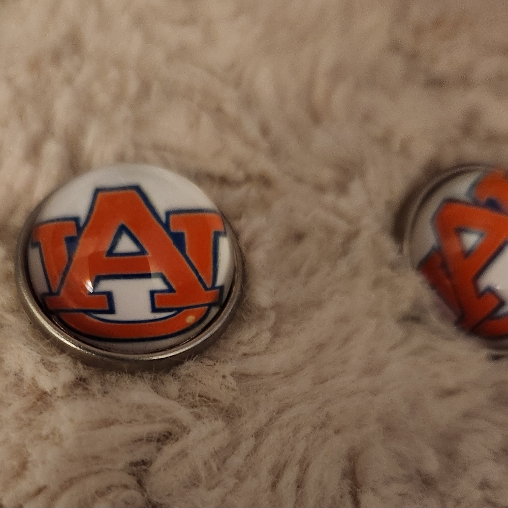 Auburn University, College Football, 18mm/20mm Snaps, School Colors